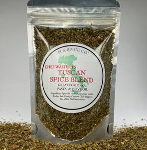 Chef Walter J's Tuscan Spice Blend 2.5oz. Pouch 